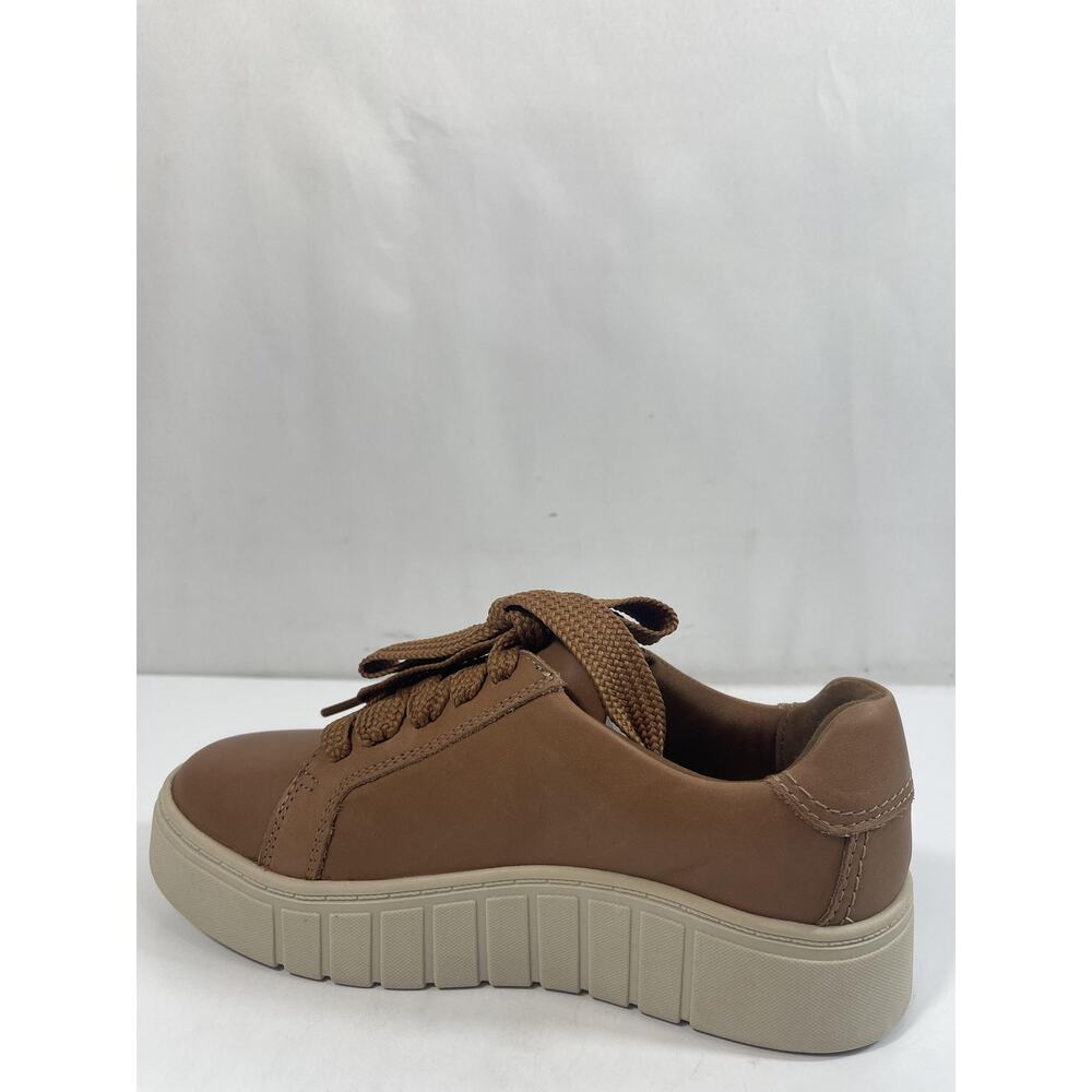 Clarks Collection Shoes Womens Size 5.5 Tan Mykah Joy Zip Sneakers New Box - Picture 2 of 14